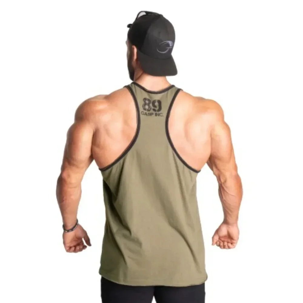 Gasp Division jersey tank Washed Green - Picture 2 of 4